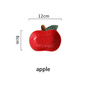 Fruit Shape Sauce Dish | Soy Ceramic Seasoning Dipping Bowl - 1 Pc