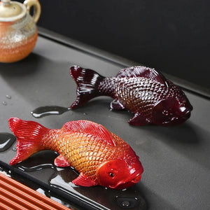 Koi Fish Color Changing Tea Pet | Chinese Gongfu Resin Figurine - 1 Pc