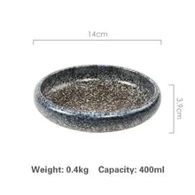 Load image into Gallery viewer, Rustic Japanese Small Plates | Asian Ceramic Round Plate and Bowls - 1 Pc