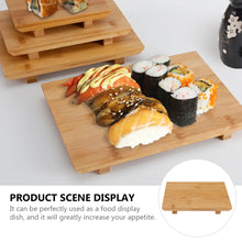 Load image into Gallery viewer, Bamboo Sushi Plates | Sashimi Platter Wooden Board Trays - 1 Pc