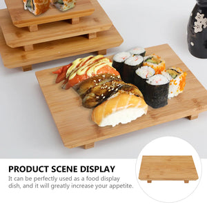 Bamboo Sushi Plates | Sashimi Platter Wooden Board Trays - 1 Pc