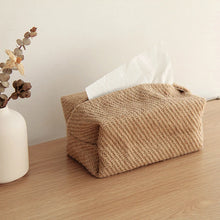 Load image into Gallery viewer, Nordic Linen Tissue Box Cover | Cotton Cloth Paper Holder - 1 Pc