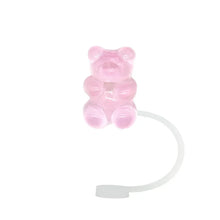 Load image into Gallery viewer, Cute Gummy Bear Straw Toppers | Stanley Cup Covers - 1 Pc