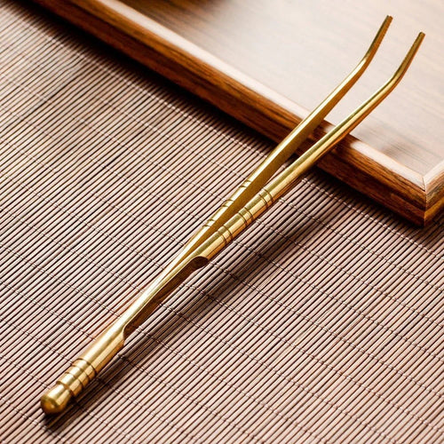 Brass Tea Tongs | Metal Teaware Clip Tweezers - 1 Pc