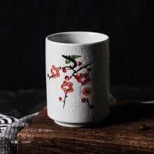 Load image into Gallery viewer, Japanese Yunomi Tea Cup | Cherry Blossom &amp; Minimalist Ceramic, 201-300ml