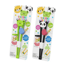 Load image into Gallery viewer, Cartoon Animal Training Chopsticks For Children | Cute Bear Panda Frog - 2 Pc Set