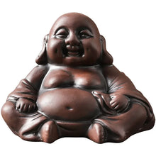 Load image into Gallery viewer, Buddha Tea Pet | Handmade Tea Figurine Yixing Purple Clay Ornament - 1 Pc