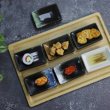 Load image into Gallery viewer, Japanese Soy Sauce Plates | Rectangle Ceramic Sauce Dish for Dipping - 1 Pc