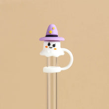 Load image into Gallery viewer, Cute Spooky Stanley Straw Covers | Silicone Halloween Caps - 1 Pc