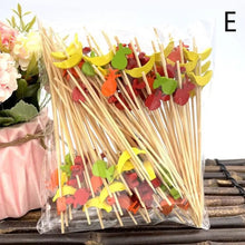 Load image into Gallery viewer, banana pear apple fruit decorative party toothpicks for cocktails and appetizers