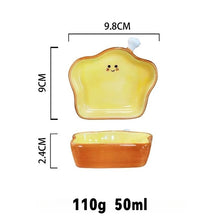 Load image into Gallery viewer, Cute Bread Pastry Sauce Dish | Soy Seasoning Dipping Bowl - 1 Pc