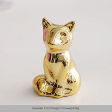 Load image into Gallery viewer, Cute Gold Cat Ring Holder | Ceramic Jewelry Rack - 1 Pc