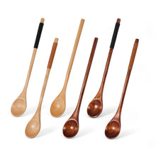 Load image into Gallery viewer, Japanese Wooden Honey Spoon | Long Handle Stick Tea Mixer - 1 Pc