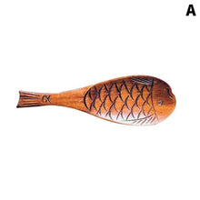 Load image into Gallery viewer, Cute Fish Rice Paddle | Creative Japanese Wooden Non-stick Shamoji Spoon  - 1 Pc