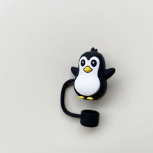 Load image into Gallery viewer, Cute Animal Stanley Straw Toppers | Silicone Cap Covers - 1 Pc