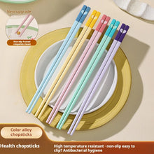 Load image into Gallery viewer, Colorful Fiberglass Chinese Chopsticks | Kawaii Heart Tableware - 5 Pc Set
