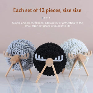 Sheep Cute Coasters for Drinks | Unique Felt Mats Animal Gift - 1 Set