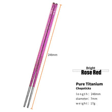 Load image into Gallery viewer, Titanium Chopsticks | Camping Hiking Outdoor Tableware - 1 Pair