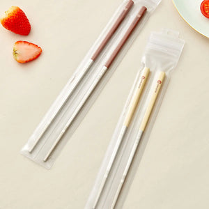 Cute Colorful Animal Korean Metal Chopsticks for Family Kids | 5 Pair Set