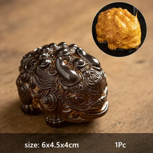 Load image into Gallery viewer, Fortune Animal Color Changing Tea Pet | Mythical Zhaocai Resin Figurine for Tea Table - 1 Pc