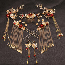 Load image into Gallery viewer, Ornate Chinese Bridal Hair Pins | Decorative Headdress Jewelry - 1 Set