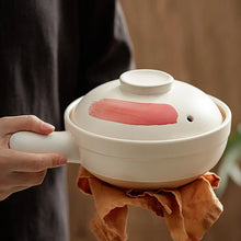 Load image into Gallery viewer, Small Donabe Pot with Handle | Compact Japanese Claypot Rice with Lid - 1 Pc