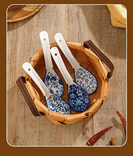 Load image into Gallery viewer, Blue &amp; White Chinese Spoon Set | Porcelain Asian Soup Spoons - 4 Pc Set