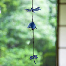 Load image into Gallery viewer, Cast Iron Dragonfly Bell | Japanese Wind Chime Outdoor Decor - 1 Pc