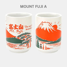 Load image into Gallery viewer, Mt Fuji Cylindrical Japanese Tea Cups | Ceramic Fun Traditional Japan Landmarks - 1 Pc