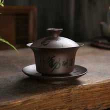 Load image into Gallery viewer, Yixing Gaiwan Tea Set | Purple Clay Handmade Chinese Teapot