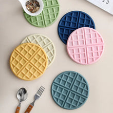 Load image into Gallery viewer, Waffle Pancake Cute Coasters | Large Silicone Mats for Drinks - 1 Pc