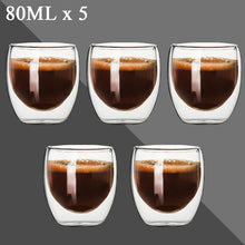 Load image into Gallery viewer, Double Wall Espresso Cups Set | Transparent Shot Glasses