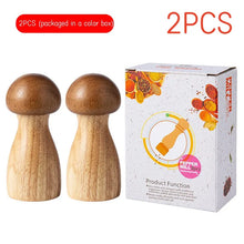 Load image into Gallery viewer, Cute Wooden Mushroom Pepper Grinder Mills Shakers with Tray - 3 Pc Set