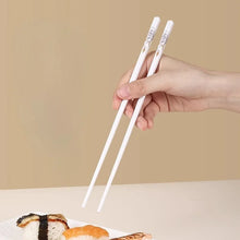 Load image into Gallery viewer, White Rose Ceramic Chopsticks | Luxury Flower Chinese Set -  10/20 Pairs