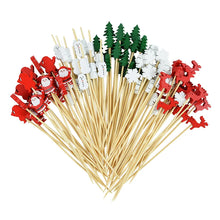 Load image into Gallery viewer, Christmas Fancy Toothpicks | Tree Santa Food Decorative Sticks - 50/100Pcs