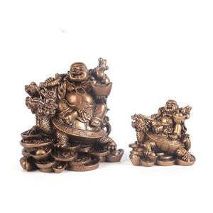 Buddha on Dragon Figurine Statue | Fortune Lunar New Year Gifts 2025 - 1 Pc