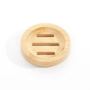 Bamboo Soap Saver | Bar Soap Holder Tray Dish with Drainage Holes - 1 Pc