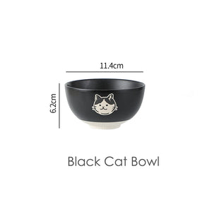 Cute Cat Bear Kobachi Small Bowls | Ceramic Animal Bowl 4.5 Inch - 1 Pc