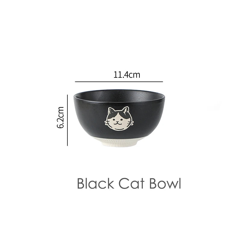 Cute Cat Bear Kobachi Small Bowls | Ceramic Animal Bowl 4.5 Inch - 1 Pc