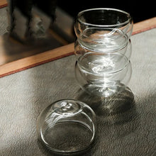 Load image into Gallery viewer, Double Layer Glass Gongfu Chinese Tea Set - 6 Pc