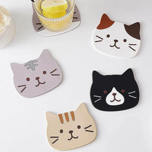 Load image into Gallery viewer, Cat Cute Coasters for Drinks | Silicone Mat Cup Holder - 1 Pc