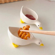 Load image into Gallery viewer, Cute Duck Soy Sauce Dish | Small Dipping Ceramic Bowls - 2 Pc Set