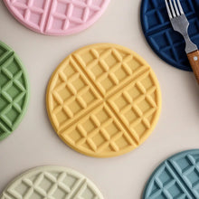 Load image into Gallery viewer, Waffle Pancake Cute Coasters | Large Silicone Mats for Drinks - 1 Pc