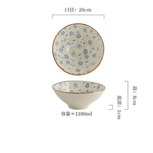 Load image into Gallery viewer, Pink Flower Japanese Bowls | Vintage Large Ceramic Noodle Ramen Soup - 1 Pc