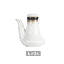 Load image into Gallery viewer, Japanese Ceramic Oil Soy Sauce Bottle &amp; Refillable Dispenser - 1 Pc