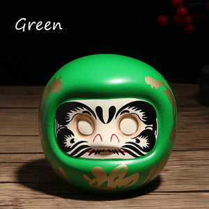 Japanese Daruma Doll | Ceramic Figurine Wish Ornament Gift - 1 Pc