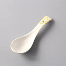 Load image into Gallery viewer, White Asian Soup Spoons | Classic Japanese Ceramic Spoon Tableware - 1 Pc