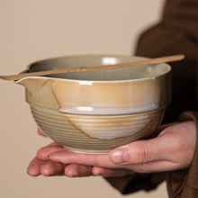 Load image into Gallery viewer, Vintage Matcha Set | Ceramic Spout Bowl Whisk Bamboo Chasen Tea Ceremony