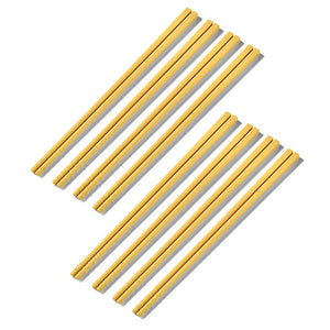 Yellow Pink Green Japanese Silicone Chopsticks Mixed Set - 5/8 Pairs