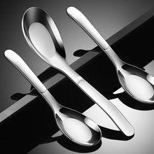 Load image into Gallery viewer, Stainless Steel Korean Soup Spoon | Asian Flat Bottom Spoons - 1 Pc